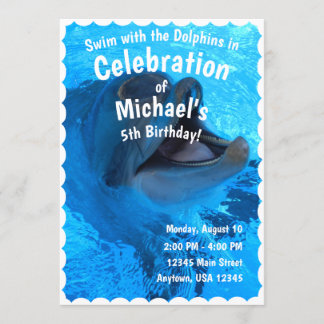 Dolphin Celebration Card Einladung