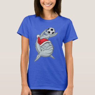 Dolphin Christmas Soccer T-Shirt
