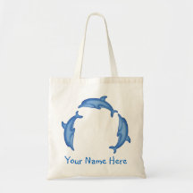 Dolphin Circle Personalisiert Bag