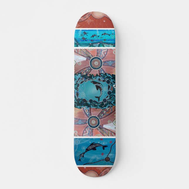 Dolphin Corroboree Skateboard (Vorne)