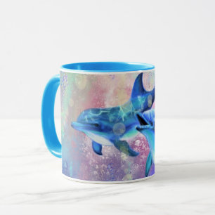 Dolphin Couple Mug Bonne Famille