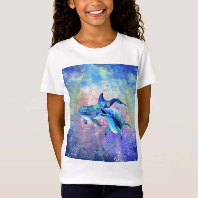 Dolphin Couple - Schön - T-Shirt (Vorderseite)