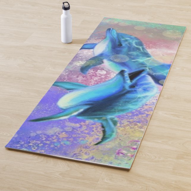 Dolphin Couple - Schön Yogamatte (Beispiel)