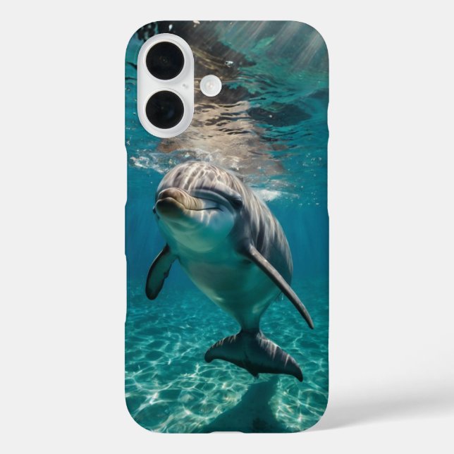 Dolphin Dance iPhone 16 Hülle (Rückseite)