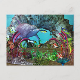 Dolphin Discovery 2 3D Aquarium Postkarte