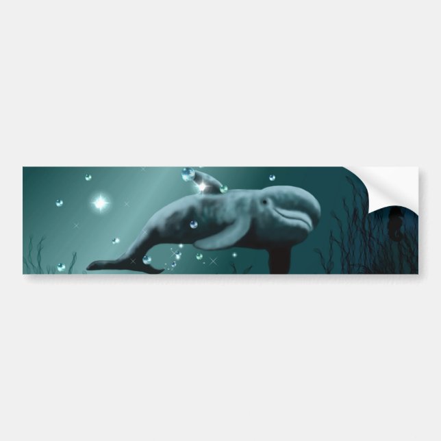 Dolphin Dream Autoaufkleber (Vorne)