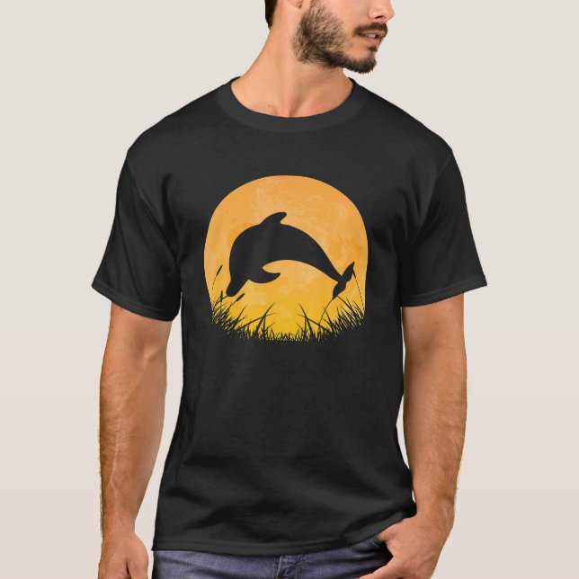Dolphin Easy Halloween Outfit Beluga Fish Moon Cos T-Shirt (Vorderseite)