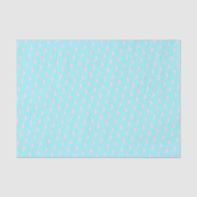 Dolphin, einfach, sauber, frisch, Meeraqua pink Seidenpapier (Vorderseite)