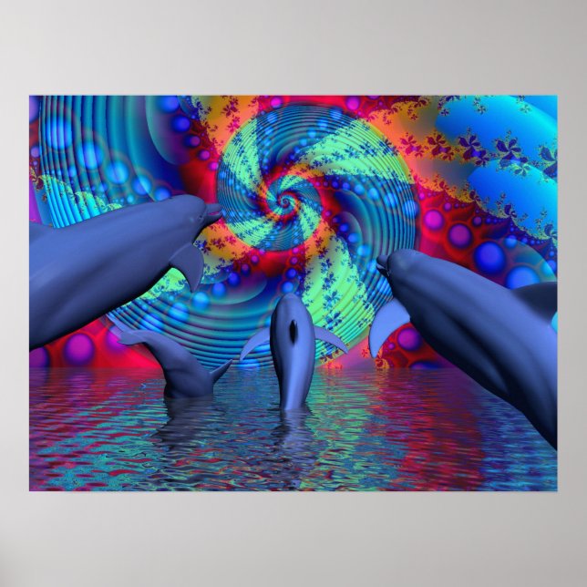 Dolphin-Energie Poster (Vorne)
