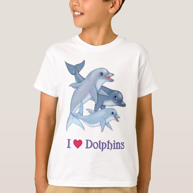Dolphin-Familie T-Shirt (Vorderseite)