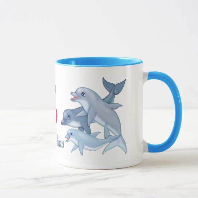 Dolphin-Familie Tasse (Rechts)