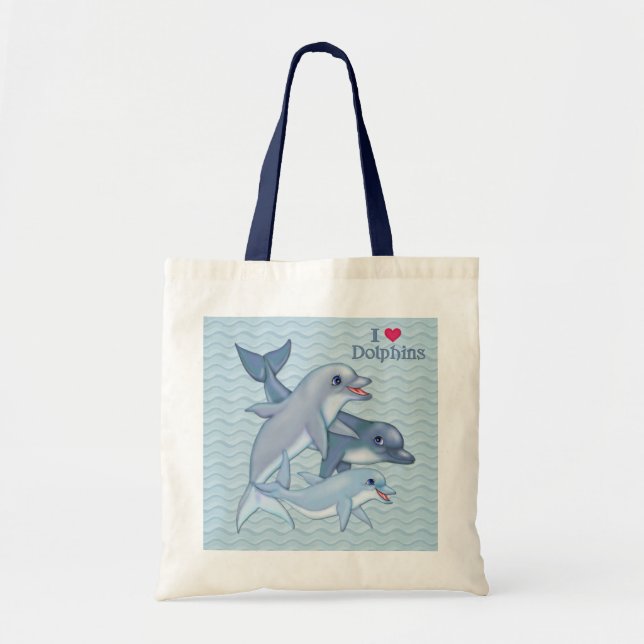 Dolphin-Familie Tragetasche (Vorne)