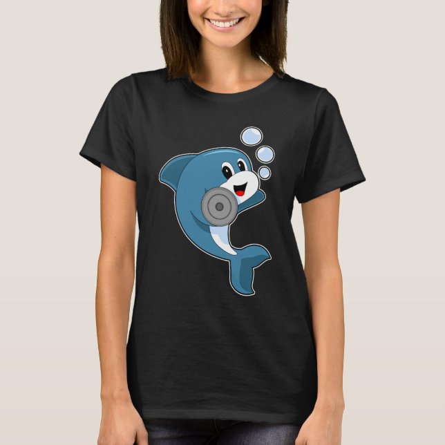 Dolphin Fitness Dumbell Sports T-Shirt (Vorderseite)