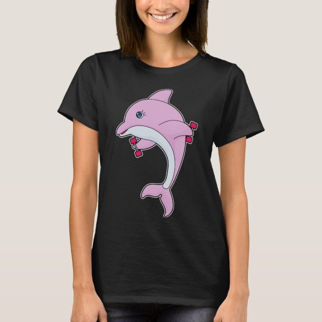Dolphin Fitness Dumbell T-Shirt (Vorderseite)