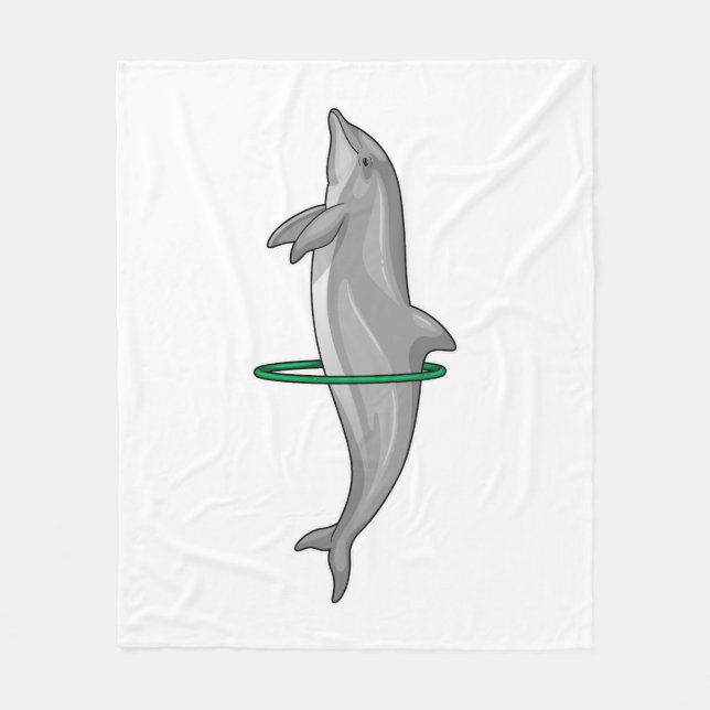 Dolphin Fitness Reifen Sport Fleecedecke (Vorderseite)