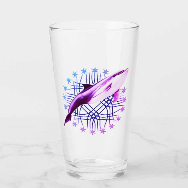 Dolphin Graphic Design Glas (Vorderseite)