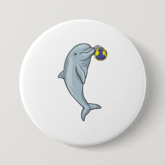 Dolphin Handball Handball Handball Button (Vorderseite)