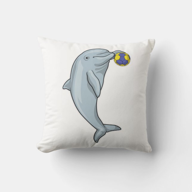 Dolphin Handball Handball Handball Kissen (Vorderseite)