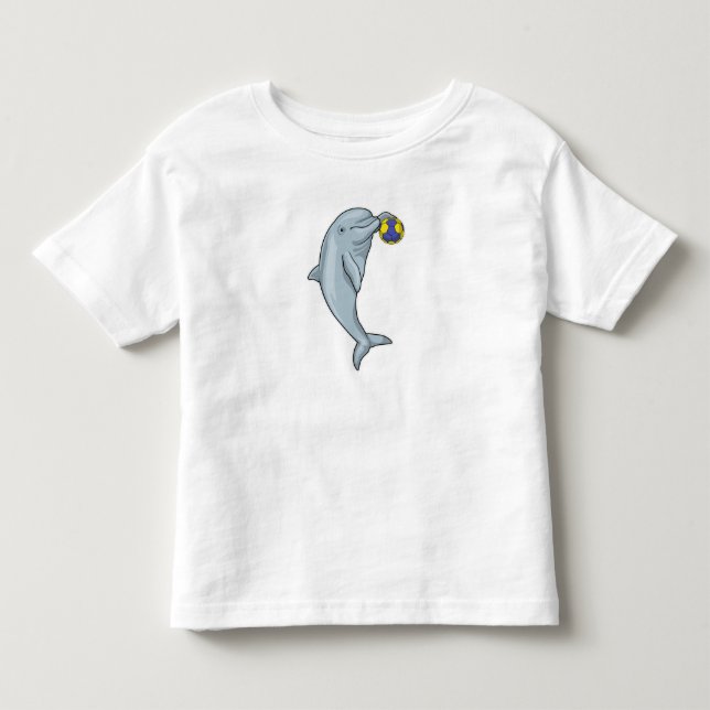 Dolphin Handball Handball Handball Kleinkind T-shirt (Vorderseite)