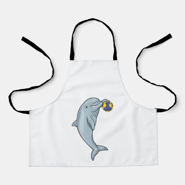 Dolphin Handball Handball Handball Schürze (Vorderseite)