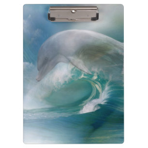Dolphin im Ozean Klemmbrett