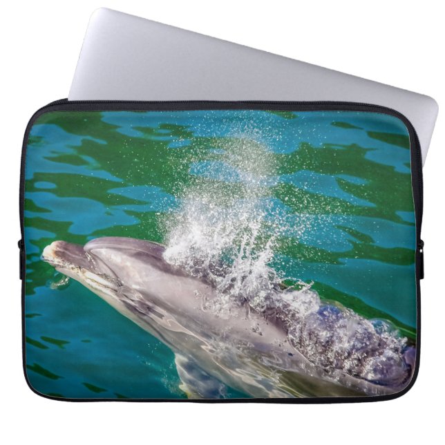 Dolphin in Milford Sound, Neuseeland Laptopschutzhülle (Vorderseite)