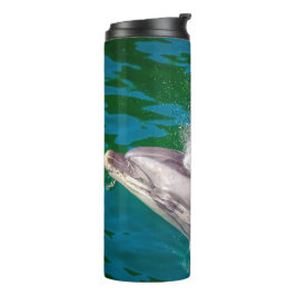 Dolphin in Milford Sound, Neuseeland Thermosbecher