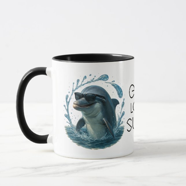 Dolphin in Shades – Whale & Dolphin Day ELGIS Tasse (Links)