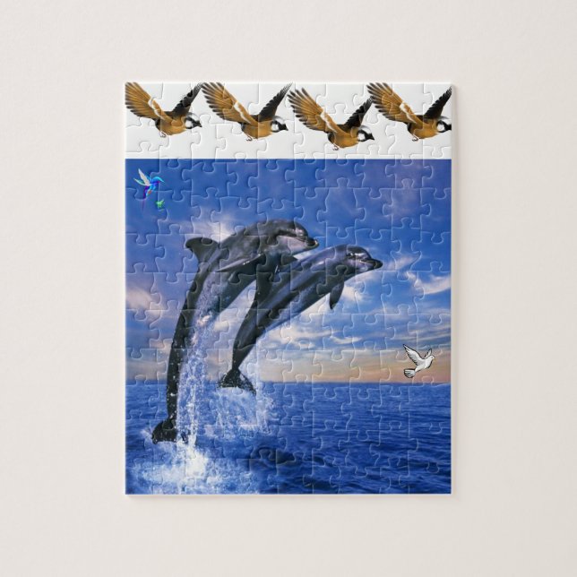 Dolphin Jigsaw Puzzle (Vertikal)