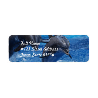 Dolphin Jumping Mailing Labels