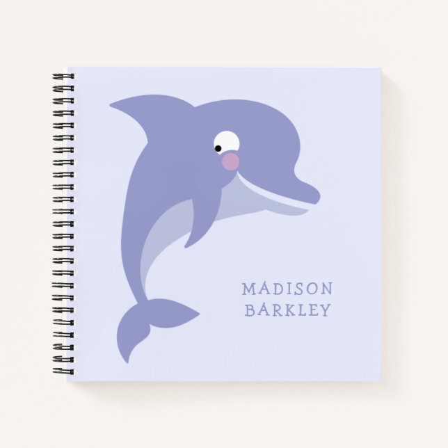 Dolphin Kid's Niedlich Notizbuch (Vorderseite)