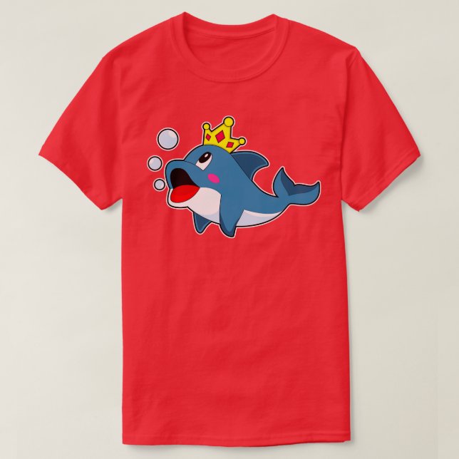Dolphin King Crown T-Shirt (Design vorne)