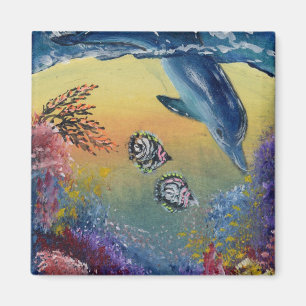 Dolphin-Kühlschrankmagnet Magnet