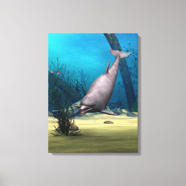Dolphin Leinwanddruck (Vorderseite)