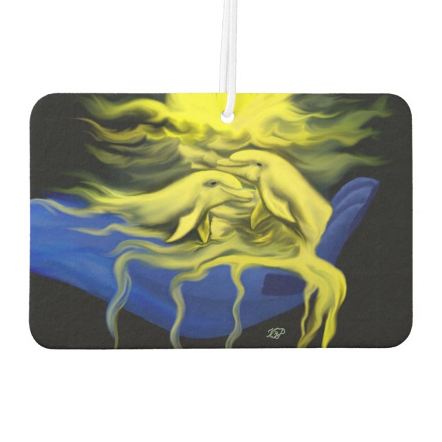 Dolphin-Liebe Autolufterfrischer (Rückseite)