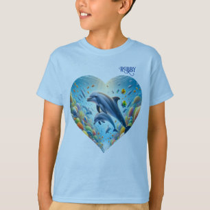 Dolphin Liebe Boy's T-Shirt