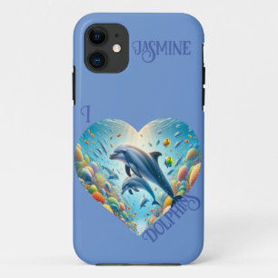 Dolphin-Liebe individuell anpassbar Case-Mate iPhone Hülle