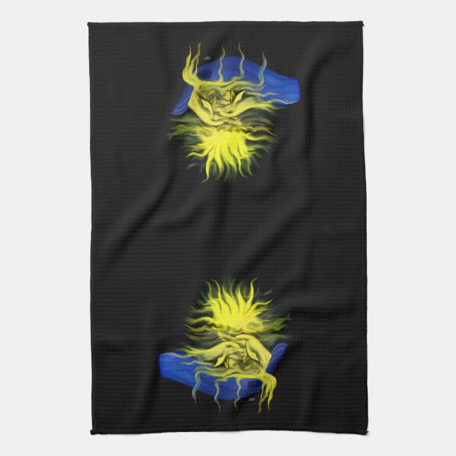 Dolphin-Liebe Küchentuch (Vertikal)