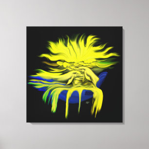 Dolphin-Liebe Leinwanddruck