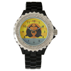 Dolphin Love Heart Armbanduhr