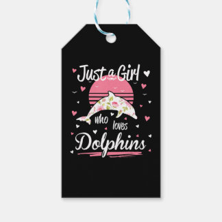 Dolphin Lover | Nur ein Mädchen, das Delphine Lieb Geschenkanhänger