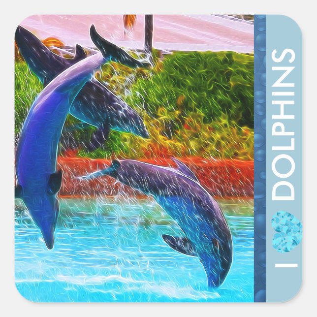 Dolphin Lovers Stickers (Vorderseite)