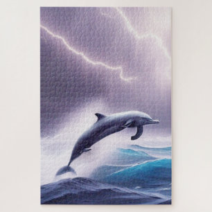 Dolphin Magic in einem Sturmmeer: Eine faszinieren