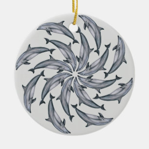 Dolphin Melamine Keramik Ornament