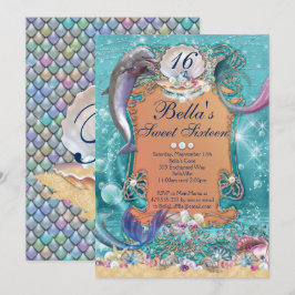 Dolphin Mermaid unter den Party Einladungen des Me