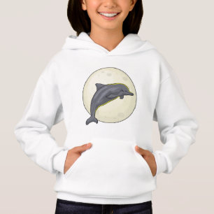 Dolphin mit dem Mond Hoodie