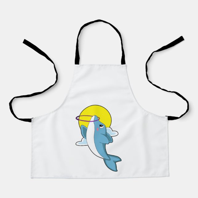 Dolphin mit Fitness-Reifen Schürze (Vorderseite)