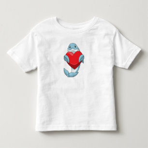 Dolphin mit Herz Kleinkind T-shirt