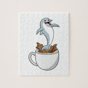 Dolphin mit Kaffee-Cup
