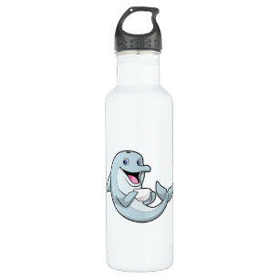 Dolphin mit Kaffee-Cup Edelstahlflasche